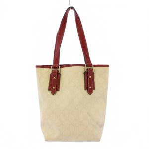 GUCCI タトゥーハート GGスプリームキャンバス ハンドバッグ ロゴ インターロッキング バイカラー アイボリー