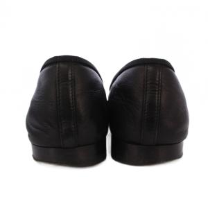 CHANEL バレリーナ パンプス リボン ココマーク 37.5 ブラック A02819