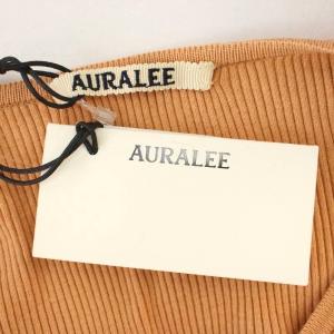 AURALEE HIGH GAUGE RIB KNIT SKIPPER PULLOVER A21ST01HR リブニット