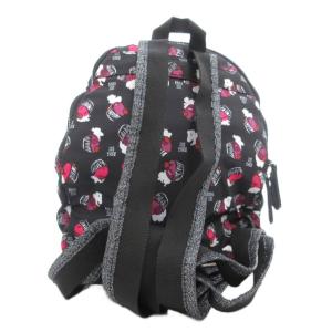 ANNA SUI リュックサック デイバッグ 総柄 カップケーキ柄 ナイロン 黒 ブラック 紫 パープル /GV