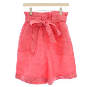 ROSE PANTS 薔薇ピンク ショートパンツ MY20SS-PT011 リネン 麻 F ピンク /G
