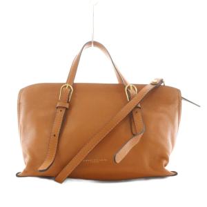 FIRENZE ハンドバッグ ショルダーバッグ 2way レザー 茶 ブラウン /AN3