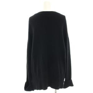 Spick&Span 22AW ウールカシミヤクルーネックニット セーター 長袖 F 黒 ブラック 22080200811040