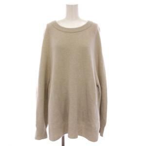 23AW ラグランスリーブ ワイドプルオーバー ニット セーター 長袖 ベージュ 23080220208240