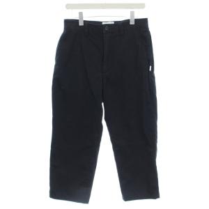 TROUSERS COPO TWILL ワークパンツ クロップドパンツ 1 黒 192WVDT-PTM06