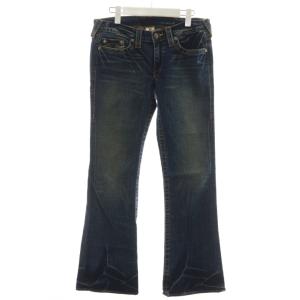 デニムパンツ ジーンズ ジーパン Gパン USED加工 ジッパーフライ 30 青 ブルー /AN26