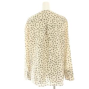 BALLSEY 22SS プチフラワープリントボウタイブラウス シャツ 長袖 花柄 36 ベージュ 11-01-21-01016