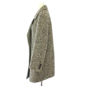 23区 Moessmer ツイードコート アウター ミドル丈 ダブル ウール 40 グレー /BB