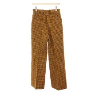 KHAITE TAILORED TROUSERS 4 イエロー ブラウン