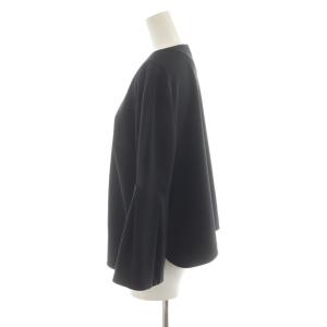 Rose Tiara ノーカラージャケット フレアスリーブ 42 黒 ブラック 51036-803 /AN43
