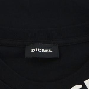 DIESEL Tシャツ カットソー 半袖 ロゴ L 黒 ブラック /AN4