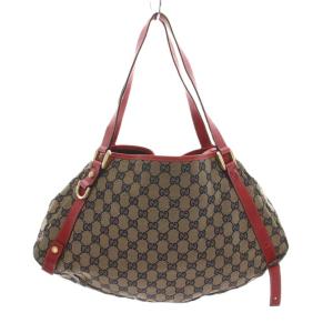 GUCCI GGキャンバス ショルダーバッグ ベージュ 130736