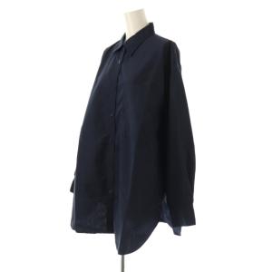 Spick&Span 23SS C/Peガーメントウォッシュシャツ ブラウス オーバーサイズ 紺 /CX OS