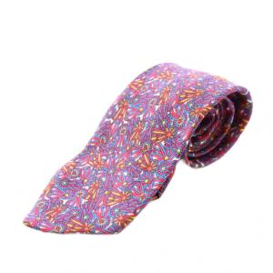 ネクタイ レギュラータイ シルク 総柄 マルチカラー /BB OH