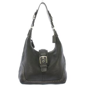 ワンショルダーバッグ レザー ロゴチャーム ワンカラー 黒 ブラック 5054 /BB