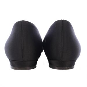 MANOLO BLAHNIK HANGISIFLAT FMC SATIN パンプス