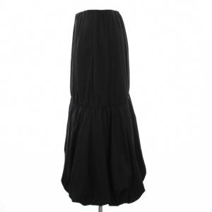 MILA OWEN MILAOWEN 24AW ウエストゴムギャザー切替バルーンスカート ロング 0 黒 09WFS245006 /YM