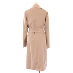 MARELLA チェスターコート アウター ロング丈 前開きトッパー ベルト カシミヤ ウール 40 ピンク /BB