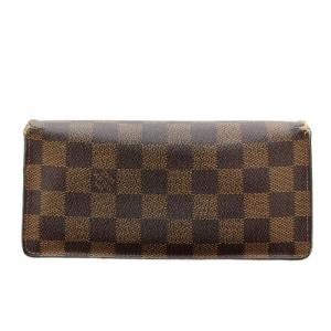 ダミエ ポルトフォイユブラザ 長財布 二つ折り 小銭入れあり 茶 ブラウン N60017 /G OH