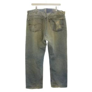 Levi's 90's デニムパンツ 501 裏ボタン刻印546 ダメージ加工 40 ブルー