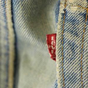 Levi's 90's デニムパンツ 501 裏ボタン刻印546 ダメージ加工 40 ブルー
