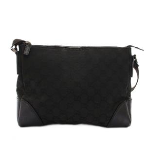 GUCCI ショルダーバッグ GGキャンバス ブラック 114273