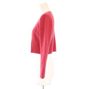 TOCCA ニットカーディガン ボレロ 長袖 前開きトッパー ショート丈 無地 カシミヤ M ピンク /BB