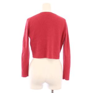 TOCCA ニットカーディガン ボレロ 長袖 前開きトッパー ショート丈 無地 カシミヤ M ピンク /BB