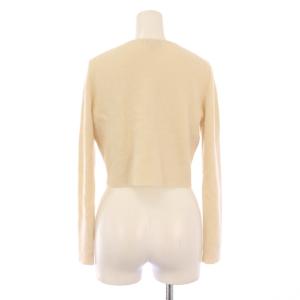 TOCCA カーディガン ニット 長袖 前開きトッパー ショート丈 無地 カシミヤ XS ライトベージュ /BB