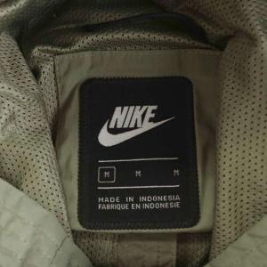 NIKE アノラックフーディジャケット ハーフジップ ナイロン M カーキ DA7379-320