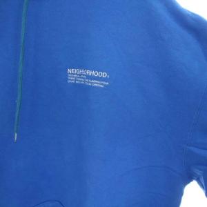 NEIGHBORHOOD PLAIN SWEAT PARKA LS XL ブルー 241FPNH-CSM02