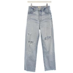 レア LEA BOYS STRAIGHT DMF デニム パンツ ジーンズ カットオフ 24 ライトブルー