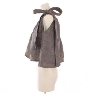 MYLAN One Shoulder Ribbon Tops ワンショルダーリボントップス シャツ ブラウス アシンメトリー