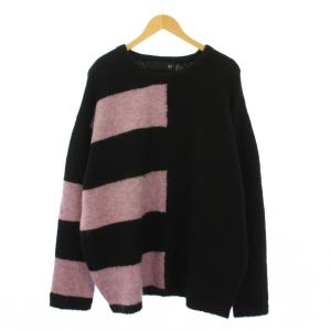 Striped Combi Knit Top ストライプコンビリラックスフィットニット セーター 長袖