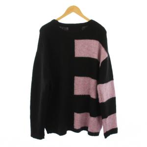 A.F homme ARTEFACT A.Fhomme AFhomme Striped Combi Knit Top ストライプコンビリラックスフィットニット セーター 長袖