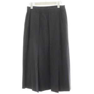 HaaT プリーツスカート フレアスカート ミモレ ロング ウール 2 グレー HA53FG578 /AN46