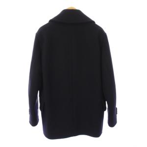 HERMES 18AW ウール コンパクト180'S レザー コレクション ピーコート