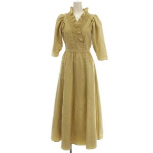 22SS SHIRRING COLLAR DENIM DRESS 02210560180 ワンピース 半袖