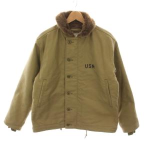 N-1 デッキジャケット ミリタリー 裏地ボア アウター 38 TAN カーキ 5N-1 /YM