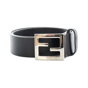 ベルト ハトメ レザー ズッカ柄 110 黒 ブラック /YT OH D