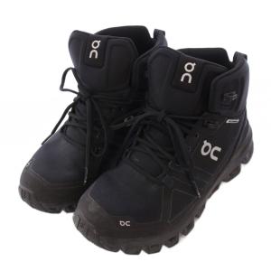 ON Cloudrock Waterproof クラウドロックウォータープルーフ スニーカー 厚底 US6 黒