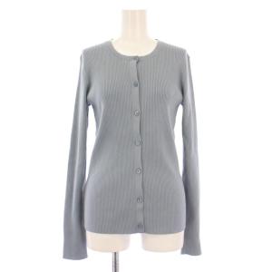 STAPLE COTTON CREW NECK CARDI ストライプコットンクルーネックカーディガン