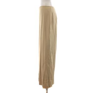 Plage 23AW Satin ナロースカート ロング 38 ベージュ 薄茶色 23060922308040 /RR