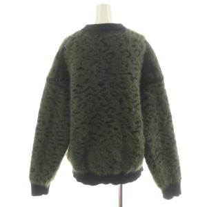 MAISON SPECIAL ニット セーター 長袖 リブ 厚手 F 緑 グリーン 黒 ブラック 21192365306 /AN19