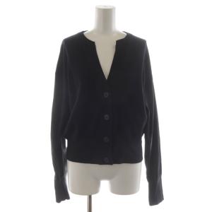 23SS ハリヌキリブスキッパーカーディガン 長袖 黒 23070400906010 /RR