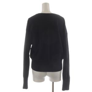 JOURNAL STANDARD 23SS ハリヌキリブスキッパーカーディガン 長袖 黒 23070400906010 /RR