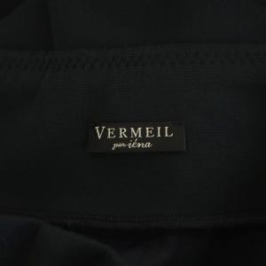VERMEIL par iena 23AW フレアスカート ミモレ ロング 38 黒 ブラック 2306093800304 /AN42