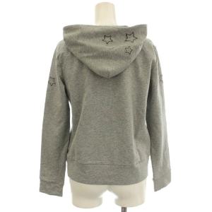 CARA O CRUZ パーカー スウェット 4800201 星 ジップアップ 9 グレー /G JS