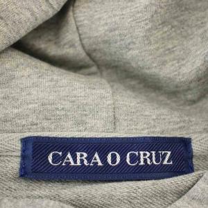 CARA O CRUZ パーカー スウェット 4800201 星 ジップアップ 9 グレー /G JS