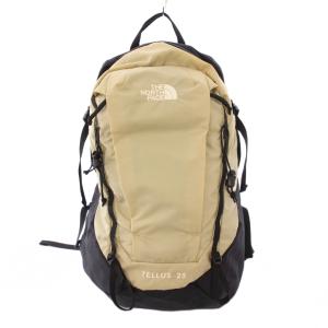 Tellus 25 テルス25 リュックサック デイバッグ ナイロン 切替 バイカラー ロゴ ベージュ